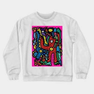 Red Man Street Art Graffiti Crewneck Sweatshirt